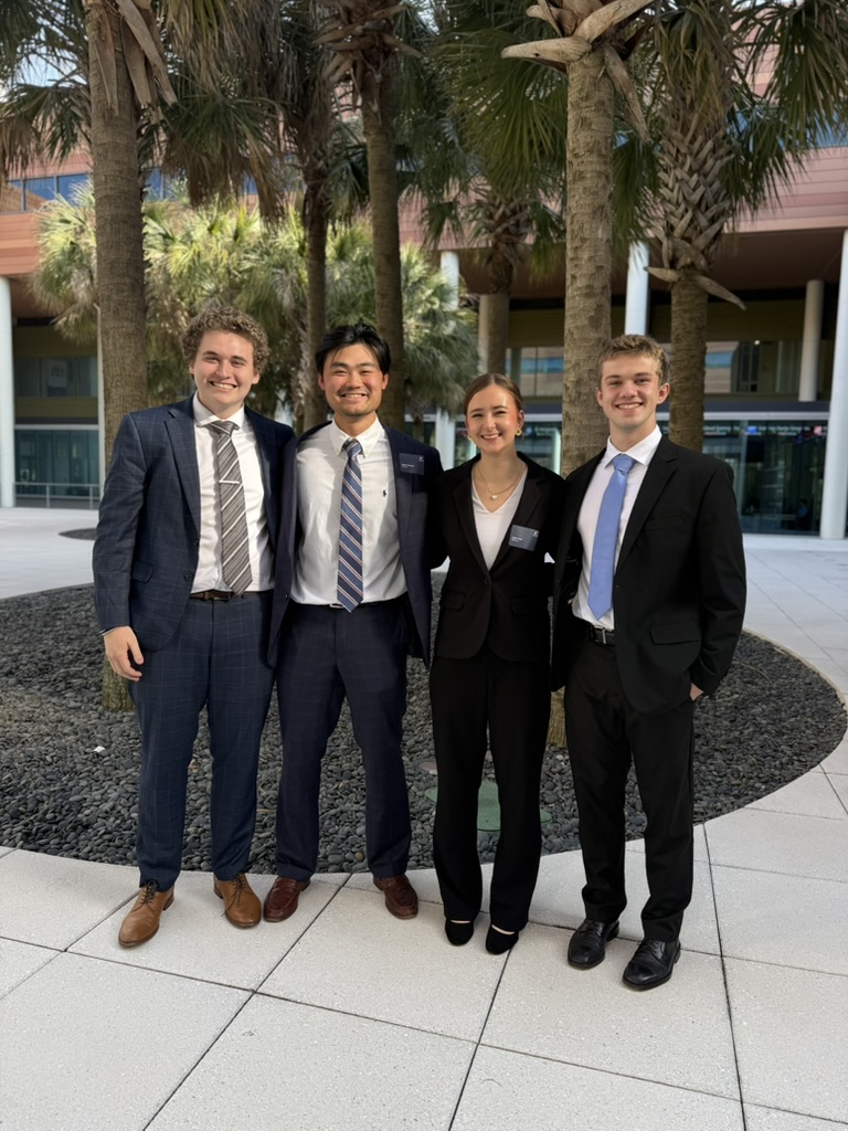 EY case competition team after the presentation